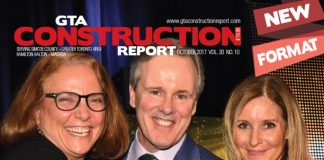 October 2017 issue of GTA Construction Report published gta cover oct 2017