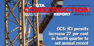 March 2018 issue of GTA Construction Report published GTA march 2018 cover