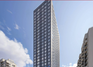 Toronto marks construction milestone for Scarborough rental tower with 80 affordable homes
